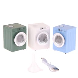 1Pcs Dollhouse Miniature Simulation Washing Machine Drum Washer Laundry Model Dollhouse Home Appliance Model Decor Toy