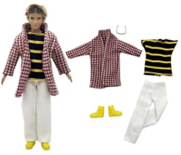 1 Set Ken Cloth Handmade Handsome Doll Accessories Casual Wear Suit for 30cm 12inch Ken Doll Kids GiftA1