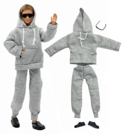 1 Set Ken Cloth Handmade Handsome Doll Accessories Casual Wear Suit for 30cm 12inch Ken Doll Kids GiftA1