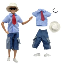 1 Set Ken Cloth Handmade Handsome Doll Accessories Casual Wear Suit for 30cm 12inch Ken Doll Kids GiftA1