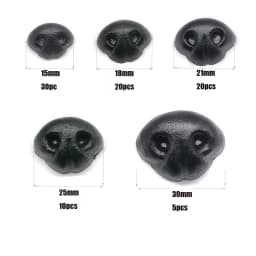 Craft Noses Black Dog Safety Noses Doll Teddy Bear Nose Doll Making Accessories False Puppy Nose for Making Toys Amigurumi
