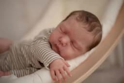 19inch Reborn Doll Kit Willa Sleeping Baby Soft Touch Unfinished Unpainted Doll Parts Soft Siliconen Reborn Kit with Body