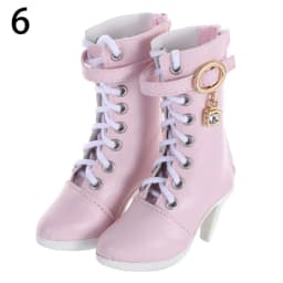 1/3 7.8CM Doll Shoes PU Leather With Different Color Suitable for 60cm Doll Wearing Boots Shoes Doll Play House Accessories