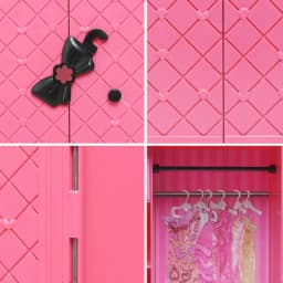 Dollhouse Furniture Doll Wardrobe Plastic Portable Closet Can Collect Doll Clothes And Accessories for Dollhouse Game