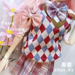 60cm Ye Luo Li Doll Clothes 1/3 bjd Baby Clothes Kitty's Victory Princess Dress JK Uniforms Campus