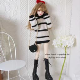 60cm Ye Luo Li Doll Clothes 1/3 bjd Baby Clothes Kitty's Victory Princess Dress JK Uniforms Campus