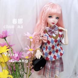 60cm Ye Luo Li Doll Clothes 1/3 bjd Baby Clothes Kitty's Victory Princess Dress JK Uniforms Campus