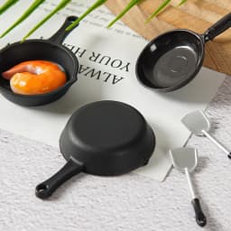 1/12 Dollhouse Simulation Fry Pan Saucepan Model Dollhouse Miniature Kitchen Cookware Accessories Dolls House Decoration