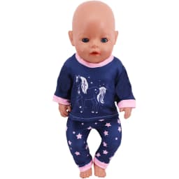 Kawaii Animal Pattern Doll Clothes For 43cm Baby Doll Clothes Accessories And 18 Inch American Doll Girl's Toys Our Generation