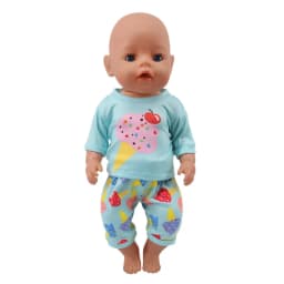 Kawaii Animal Pattern Doll Clothes For 43cm Baby Doll Clothes Accessories And 18 Inch American Doll Girl's Toys Our Generation