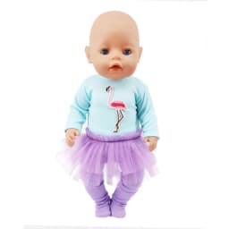 Kawaii Animal Pattern Doll Clothes For 43cm Baby Doll Clothes Accessories And 18 Inch American Doll Girl's Toys Our Generation