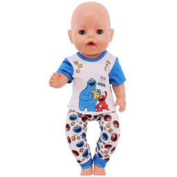 Kawaii Animal Pattern Doll Clothes For 43cm Baby Doll Clothes Accessories And 18 Inch American Doll Girl's Toys Our Generation