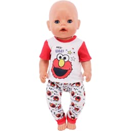 Kawaii Animal Pattern Doll Clothes For 43cm Baby Doll Clothes Accessories And 18 Inch American Doll Girl's Toys Our Generation