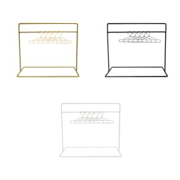1:6 Dollhouse Clothing Rack W/ 5 Clothes Hanger Jewelry Rack Holder Clothing Hanging Garment Rack Ring Holder for Bedroom