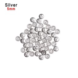 50 Pcs/lot Mini Metal Buttons 3mm/4mm/5mm Handmade Cute DIY doll clothes round buttons Miniature Doll Clothes Accessories