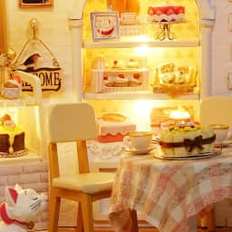 DIY Wooden Miniature Doll House Model Building Kits Small House Toy With Furniture For Birthday Gift Wooden Crafts Dollhouse