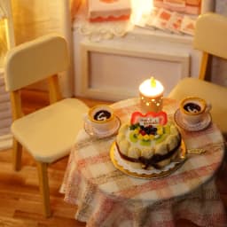 DIY Wooden Miniature Doll House Model Building Kits Small House Toy With Furniture For Birthday Gift Wooden Crafts Dollhouse