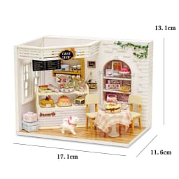 DIY Wooden Miniature Doll House Model Building Kits Small House Toy With Furniture For Birthday Gift Wooden Crafts Dollhouse