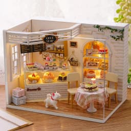 DIY Wooden Miniature Doll House Model Building Kits Small House Toy With Furniture For Birthday Gift Wooden Crafts Dollhouse