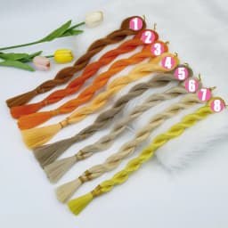 SD BJD Doll Hair Soft Silk Synthetic Heat-resistant Wig Transplant Material DIY Doll Hair Green Color