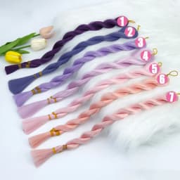 SD BJD Doll Hair Soft Silk Synthetic Heat-resistant Wig Transplant Material DIY Doll Hair Green Color