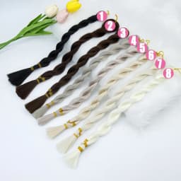 SD BJD Doll Hair Soft Silk Synthetic Heat-resistant Wig Transplant Material DIY Doll Hair Green Color