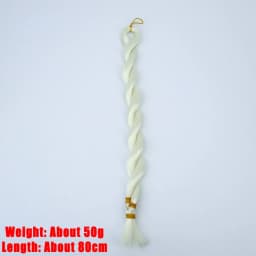 SD BJD Doll Hair Soft Silk Synthetic Heat-resistant Wig Transplant Material DIY Doll Hair Green Color