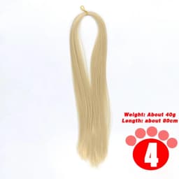 80CM 1/3 1/4 1/6 SD Doll Hair Accessories Salon Ob Heat Resistant Doll Wig Hair Hand Woven Modified DIY Hair Grafting Hair