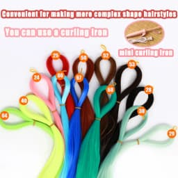 80CM 1/3 1/4 1/6 SD Doll Hair Accessories Salon Ob Heat Resistant Doll Wig Hair Hand Woven Modified DIY Hair Grafting Hair