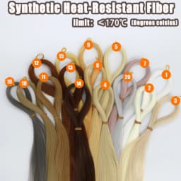 80CM 1/3 1/4 1/6 SD Doll Hair Accessories Salon Ob Heat Resistant Doll Wig Hair Hand Woven Modified DIY Hair Grafting Hair