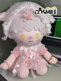 Lolita Princess Ball Party Pink Dress Costume for Stuffed Plushie 10cm 15cm 20cm 30cm 40cm Doll Accessories Doll's Clothes Xm