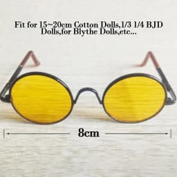 Fashion Glasses For 15~20cm Cotton Dolls Casual Wear Round Frame Plush Doll Eyeglasses for 1/3 1/4 BJD Dolls for Blythe Doll