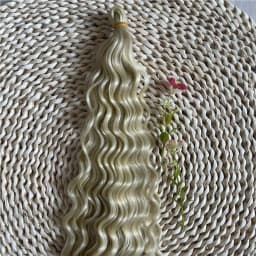 120 grams / bag Latest 4 colors Curly Reborn Doll /BJD doll Fiber hair black brown gold light golden colors doll hair accessory