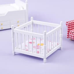 1:12 Dollhouse Miniature Wood Bed Bedroom Simulation Furniture Model Mini Doll Bed Doll Bedroom Doll House Furniture