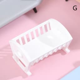 1:12 Dollhouse Miniature Wood Bed Bedroom Simulation Furniture Model Mini Doll Bed Doll Bedroom Doll House Furniture