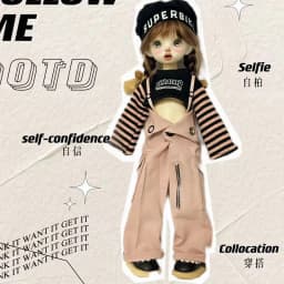 Fashion Cute Casual 30cm Doll Clothes 1/6 BJD Doll Outfit Set Doll Accessories Girl Toy Gift Holiday Gift