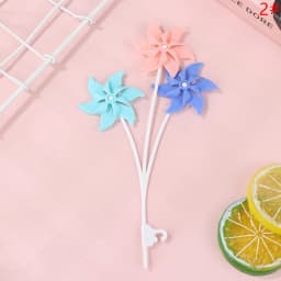 1Set 1:6 Dollhouse Miniature Colorful Balloon Windmills Round Heart-shaped Balloon Ornament Home Garden Decor Toy