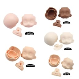 1/11 OB11 Doll Head Including Face Face Support Back Head Body Fit Obitsu11 GSC DOD Dolls 1/12 BJD Dolls Toy Accessories