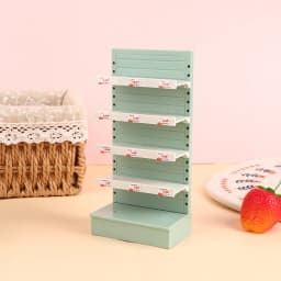1/12 Dollhouse Mini Supermarket Multilayer Display Shelf Dollhouse Store Cabinet Model Dolls House Furniture Decor Accessories