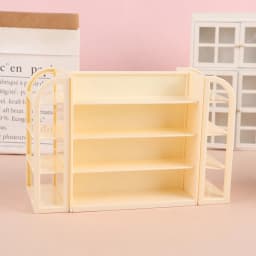 1/12 Dollhouse Mini Supermarket Multilayer Display Shelf Dollhouse Store Cabinet Model Dolls House Furniture Decor Accessories
