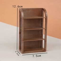 1/12 Dollhouse Mini Supermarket Multilayer Display Shelf Dollhouse Store Cabinet Model Dolls House Furniture Decor Accessories