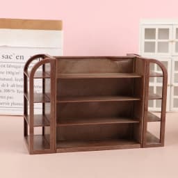 1/12 Dollhouse Mini Supermarket Multilayer Display Shelf Dollhouse Store Cabinet Model Dolls House Furniture Decor Accessories
