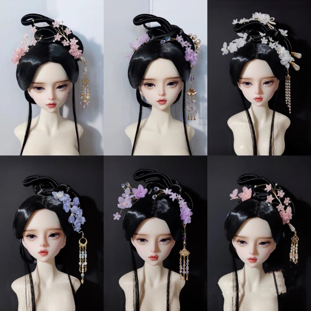 1/6 1/4 1/3 Scale BJD Hairpin Headwear Ancient Costume Hanfu Doll Hair Accessories For BJD/SD YOSD MSD SD13 Girl C2038