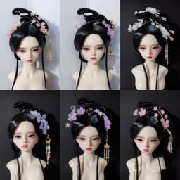 1/6 1/4 1/3 Scale BJD Hairpin Headwear Ancient Costume Hanfu Doll Hair Accessories For BJD/SD YOSD MSD SD13 Girl C2038