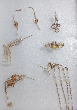 1/6 1/4 1/3 Scale BJD Hairpin Headwear Ancient Costume Hanfu Doll Hair Accessories For BJD/SD YOSD MSD SD13 Girl C2038