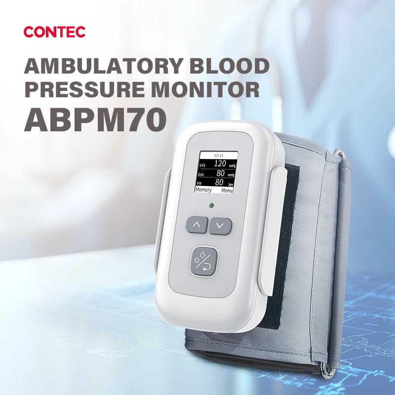 CONTEC Ambulatory Blood Pressure Monitor 24h Upper Arm NIBP Holter Machine ABPM70