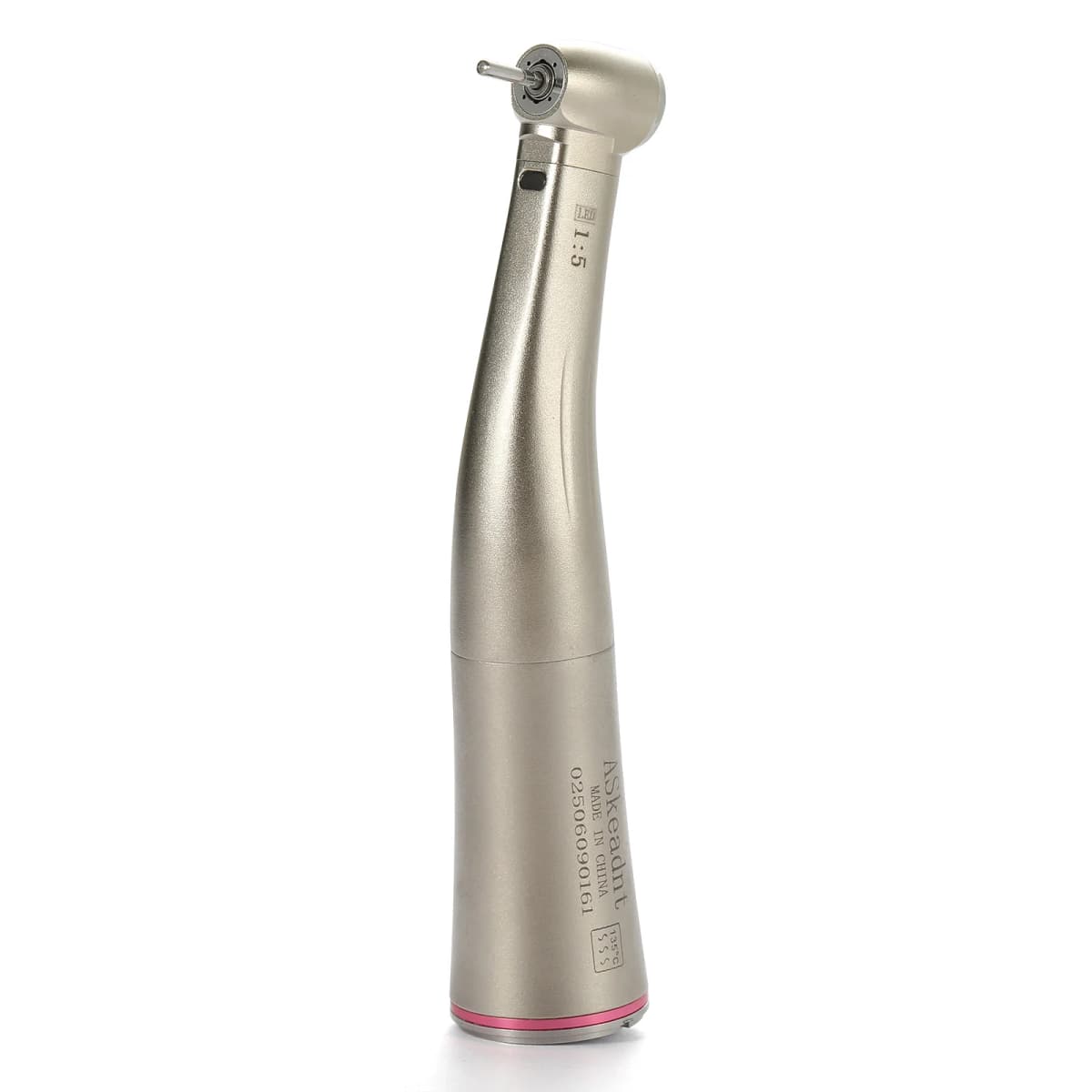 Dental 1:5 Increasing Speed Contra Angle Handpiece LED Fiber Optic Standard Head E-type Push Button Fit NSK