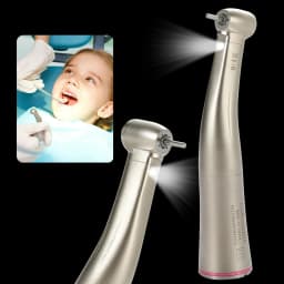Dental 1:5 Increasing Speed Contra Angle Handpiece LED Fiber Optic Standard Head E-type Push Button Fit NSK