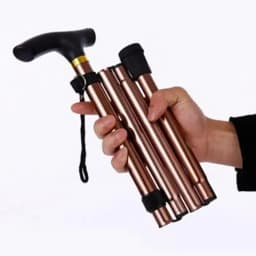 Adjustable Telescopic Folding Aluminum Alloy Walking Cane Anti-slip Lightweight Elderly Walking Hiking Support Crutch