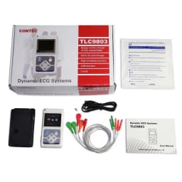 CONTEC Offical TLC9803 Genuine 3 Channels ECG Holter Monitor System 24-Hour Dynamic EKG Recorder for Heart Rate Monitor